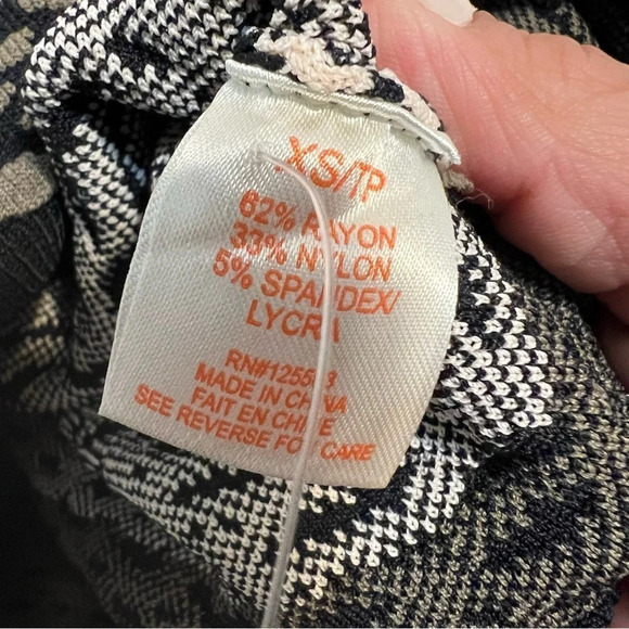 RONNY KOBO Knit Dress Bodycon Stretchy Black Cream Green Mini Tank Razor XS - Picture 5 of 10